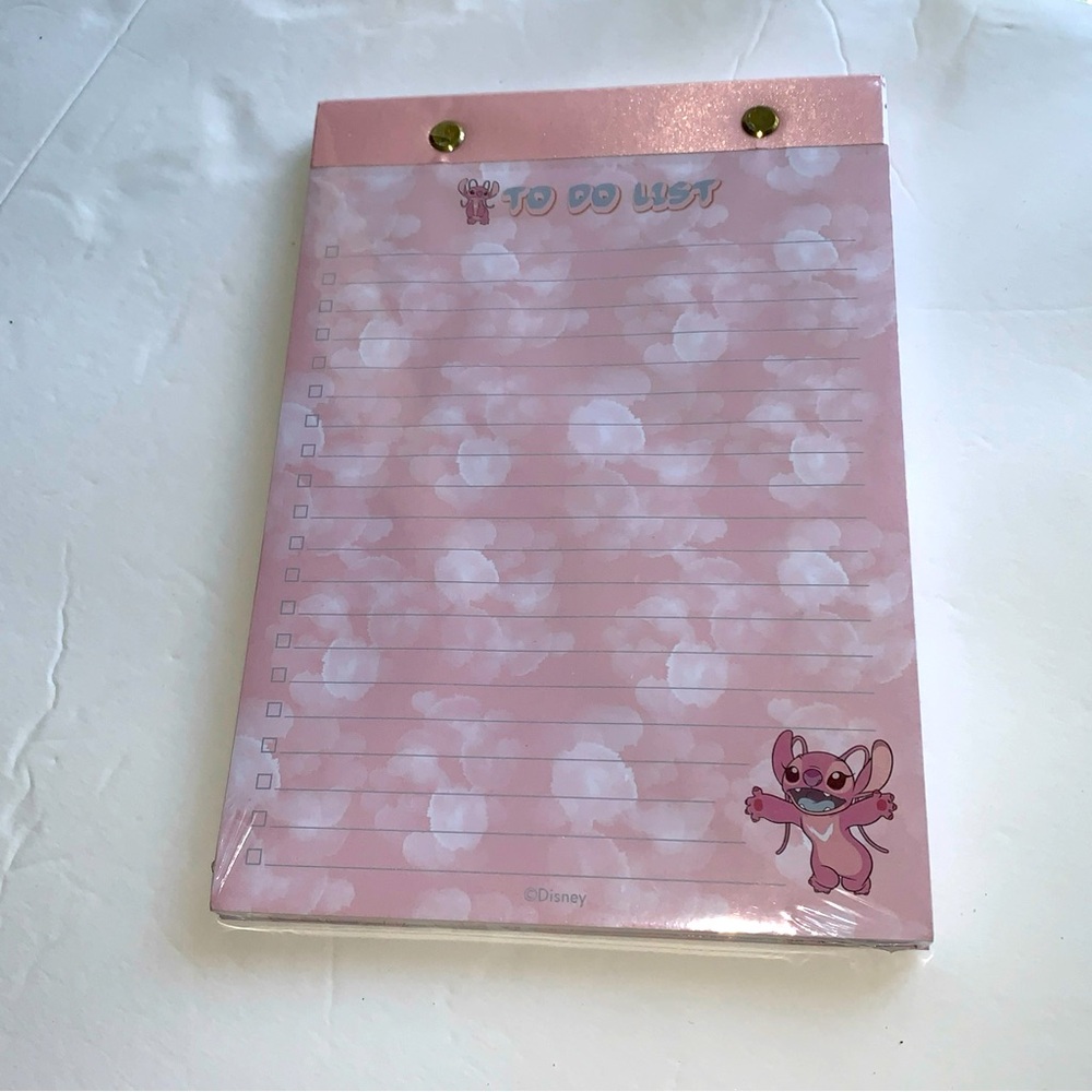 Disney ANGEL Pink Character Notepad Lilo & Stitch Movie